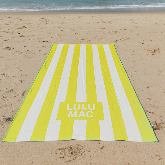 Lulu Mac Darby Beach Towel Yellow
