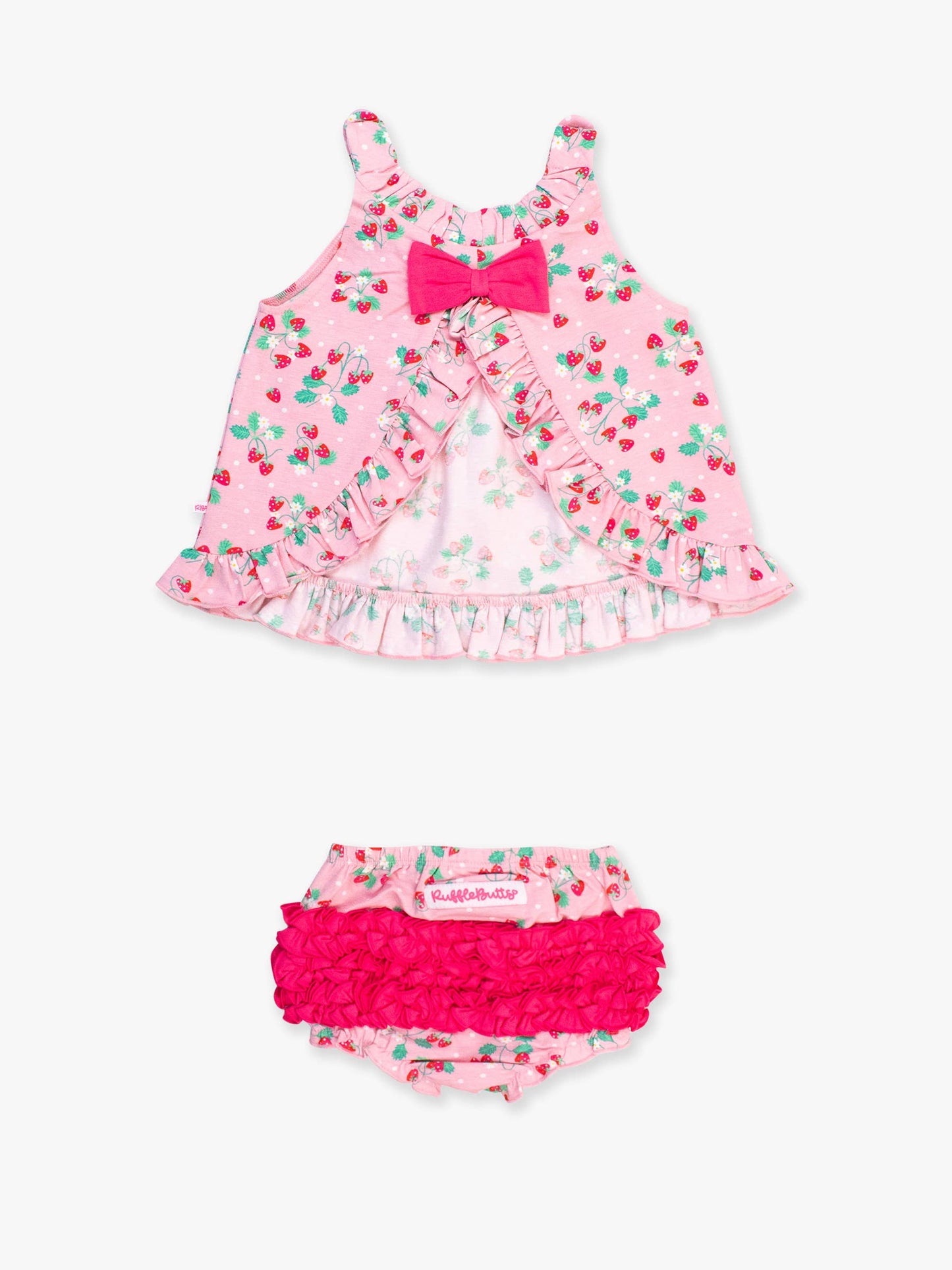 Baby Girls Strawberry Knit Top and Bloomer Set