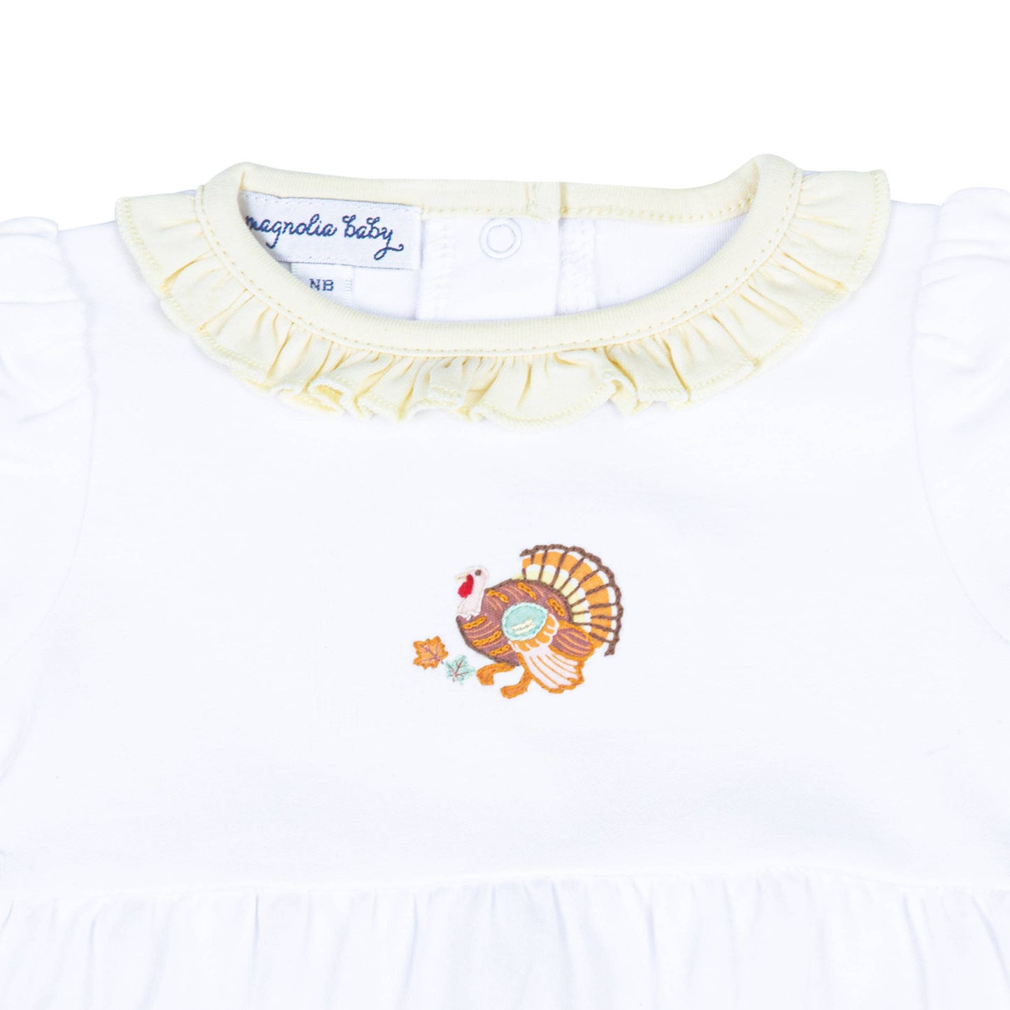 Thanksgiving Blessings Emb Ruffle Bubble