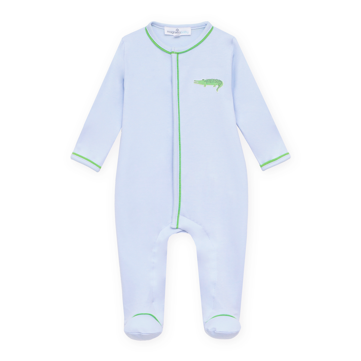 Bayou Baby Footie - Light Blue
