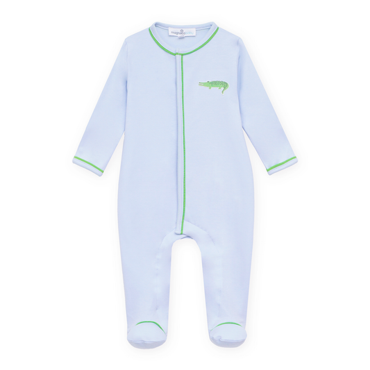 Bayou Baby Footie - Light Blue