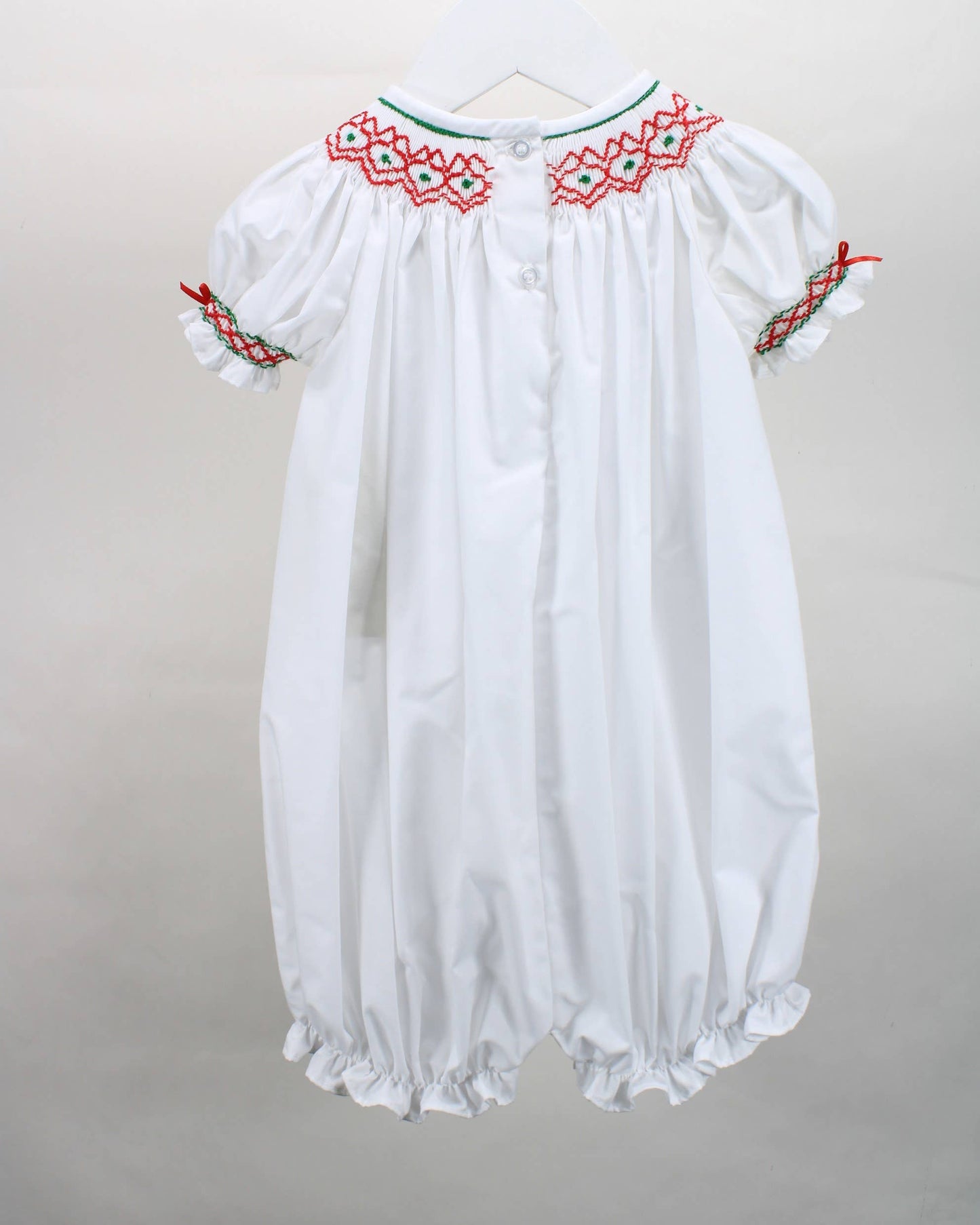 Samantha Red Bishop Bubble Romper