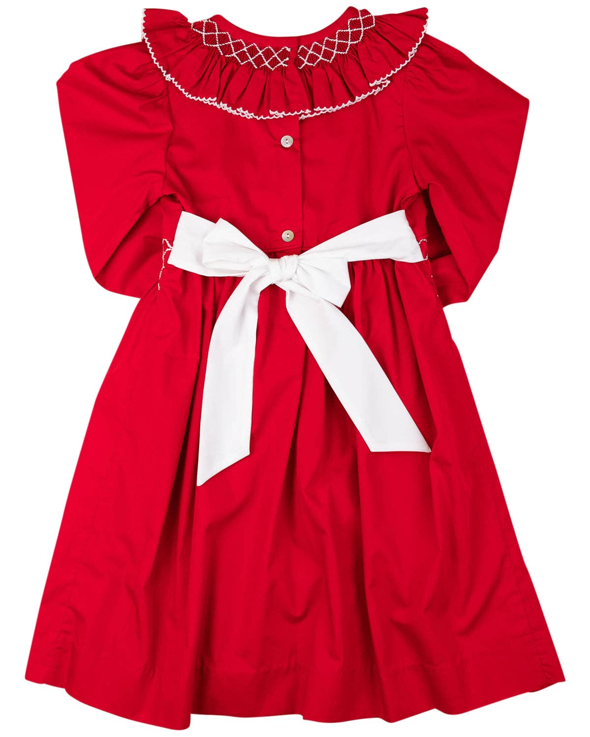Red Smocked Dress