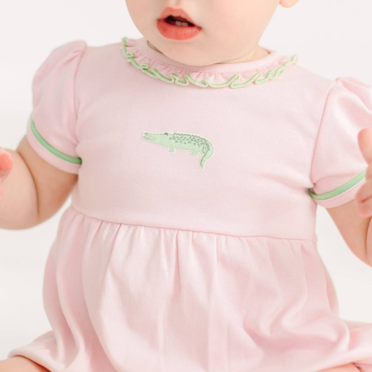 Bayou Baby Ruffle Bubble - Pink