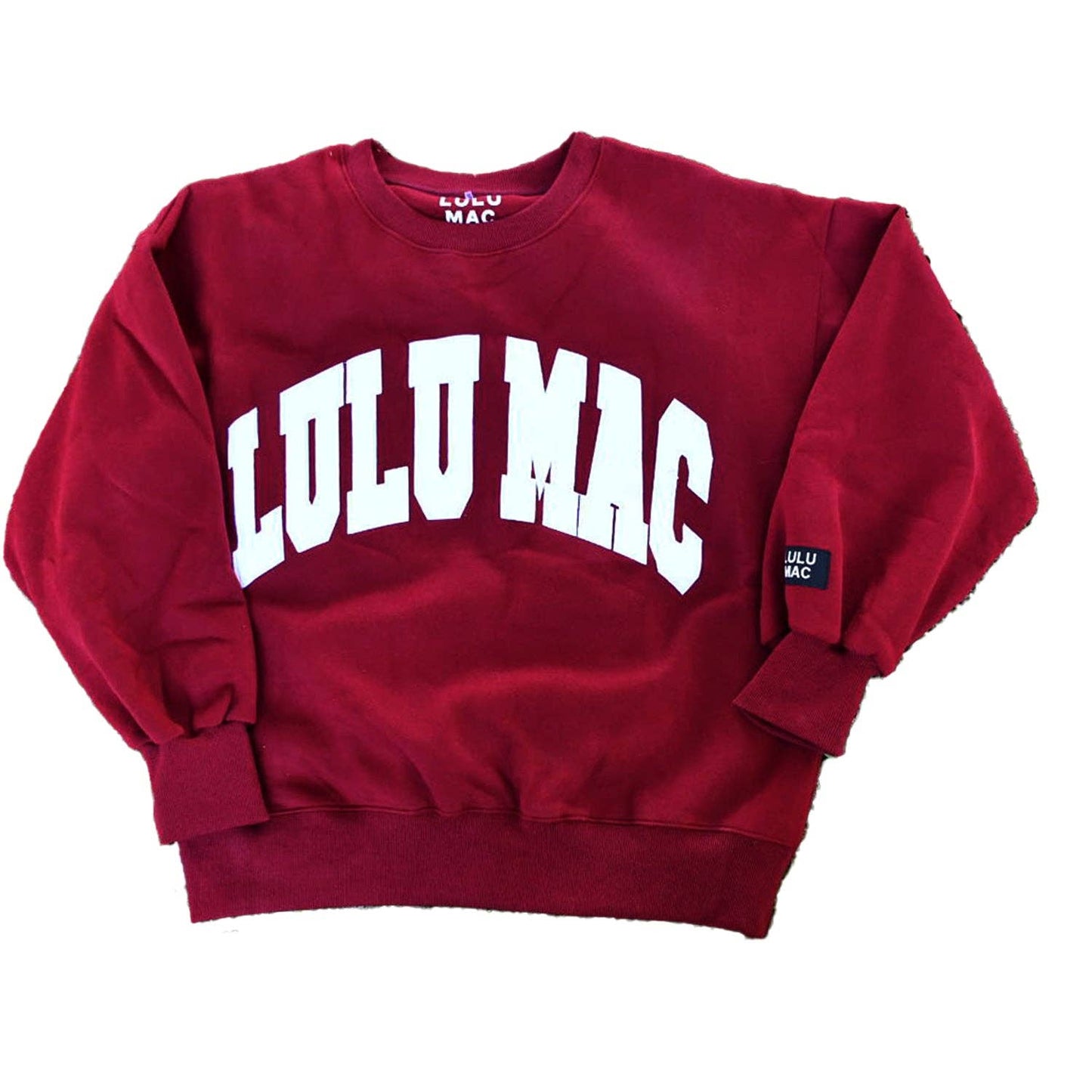 Lulu Mac Sweatshirt in Maroon/White