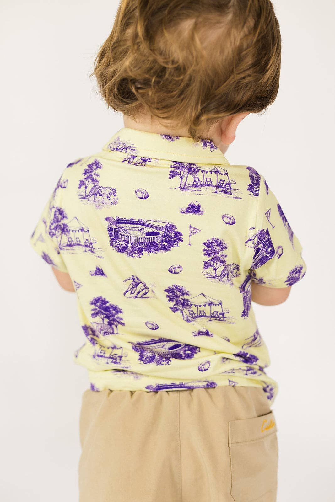 Tiger Toile Bamboo Polo