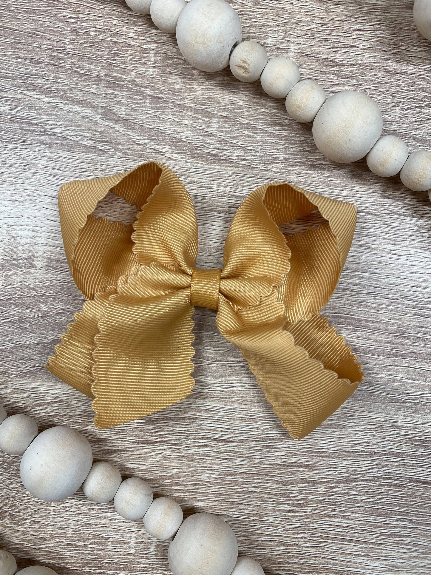 Classic Scalloped Bows - Alligator Clip - 4.5"