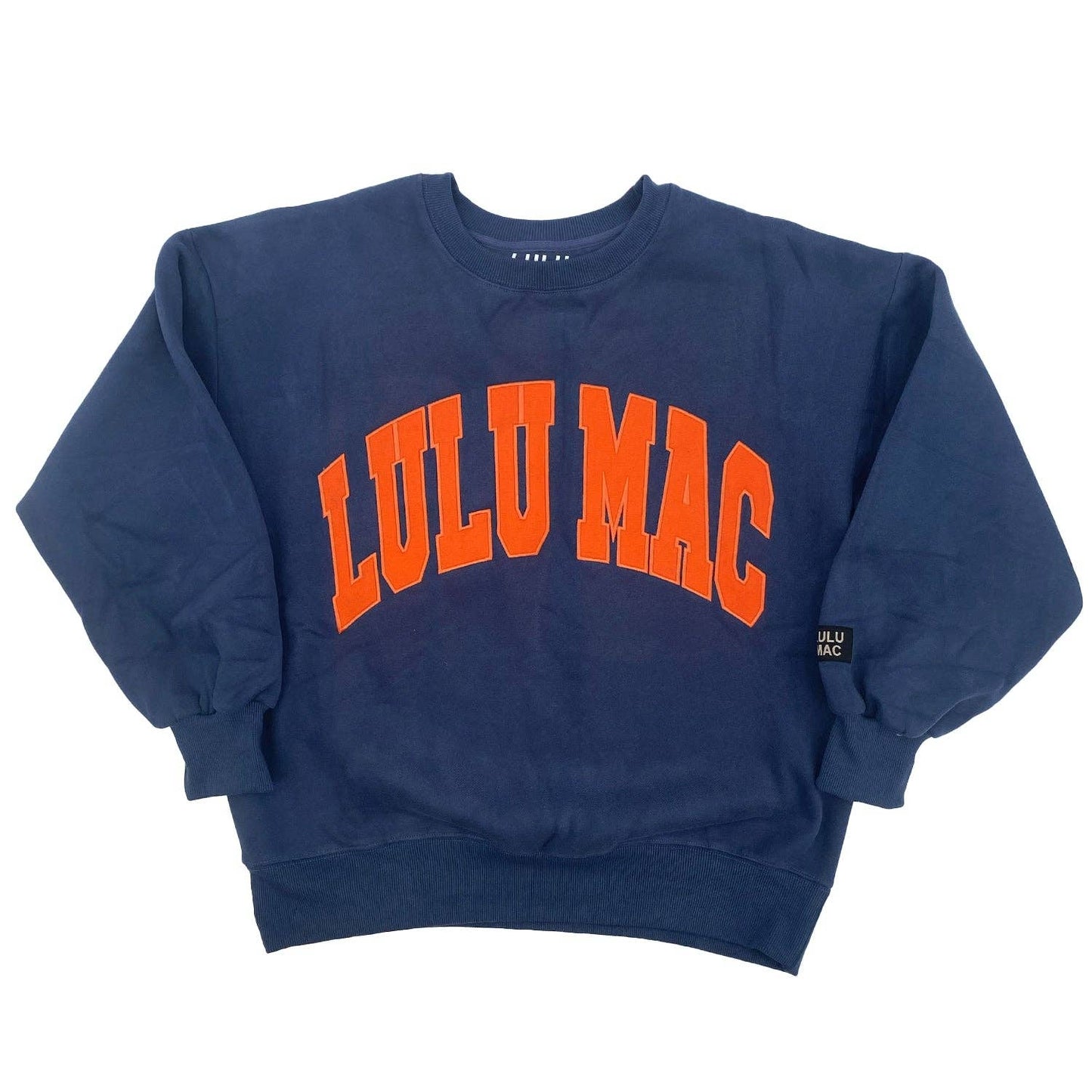Lulu Mac Sweatshirt in Navy/Orange