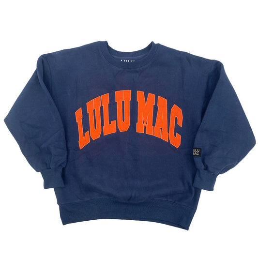 Lulu Mac Sweatshirt in Navy/Orange