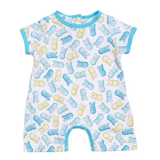 Peep-tastic! Short Playsuit - Light Blue