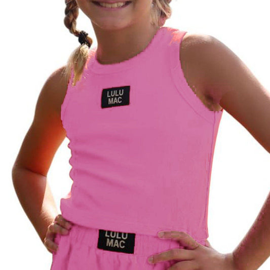 Lulu Mac Tank Kids in Bubblegum