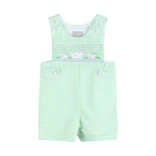 Seersucker Bunny Smocked Jon Jon
