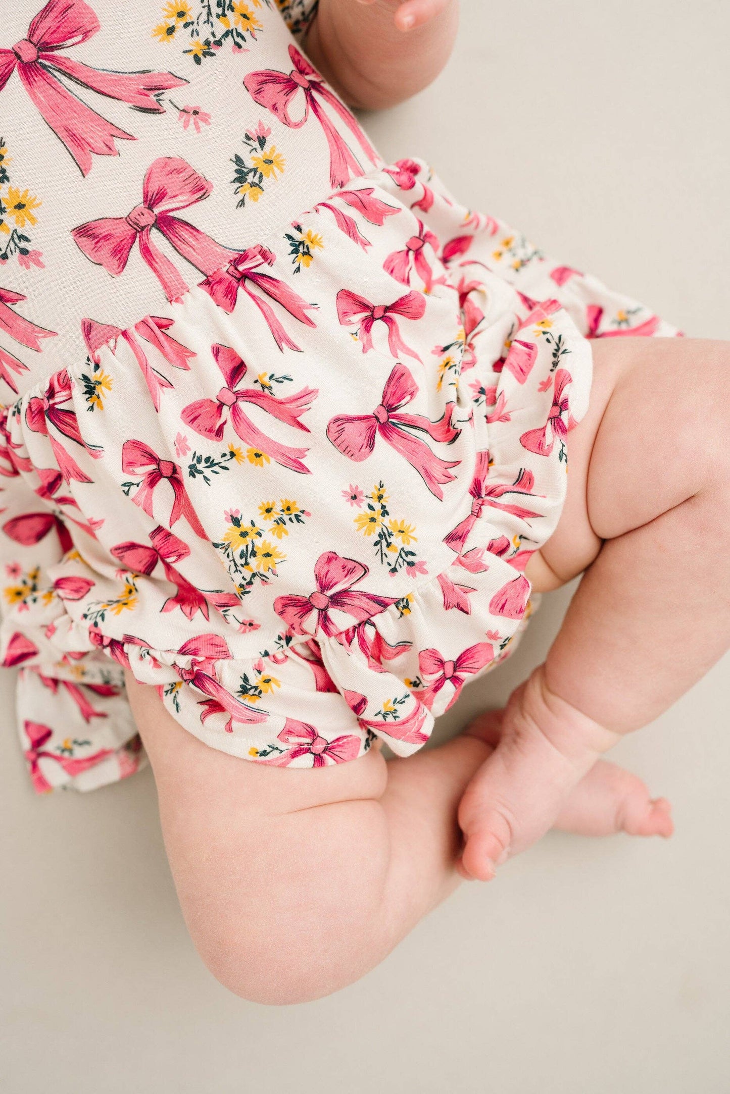 Bloom Bows Short Sleeve Bodysuit Bamboo Dress