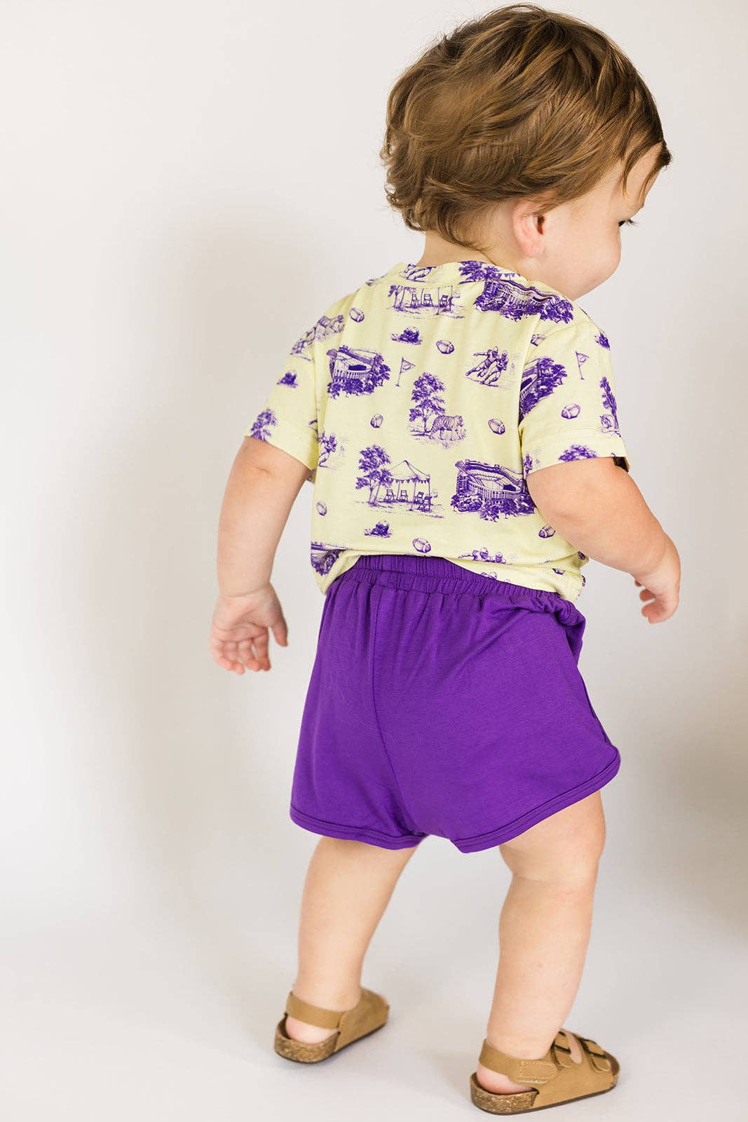 Tiger Toile Bamboo Varsity Short Set - T-shirt & Shorts
