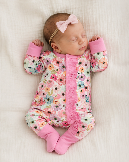 Lillian's Garden Butterflies Bamboo Sleeper