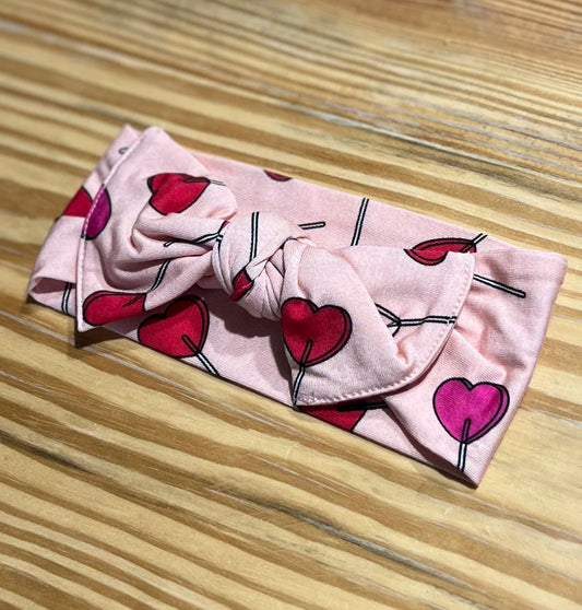 Sucker 4U Valentine's Bamboo Bow Headband