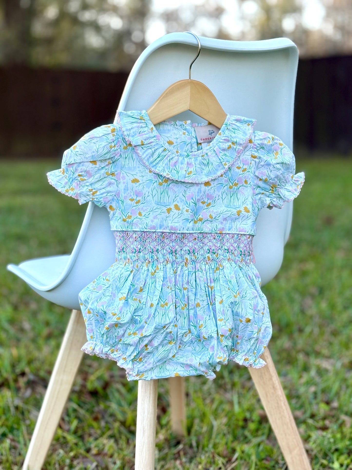 Floral Bouquet Smocked Jenny Bubble