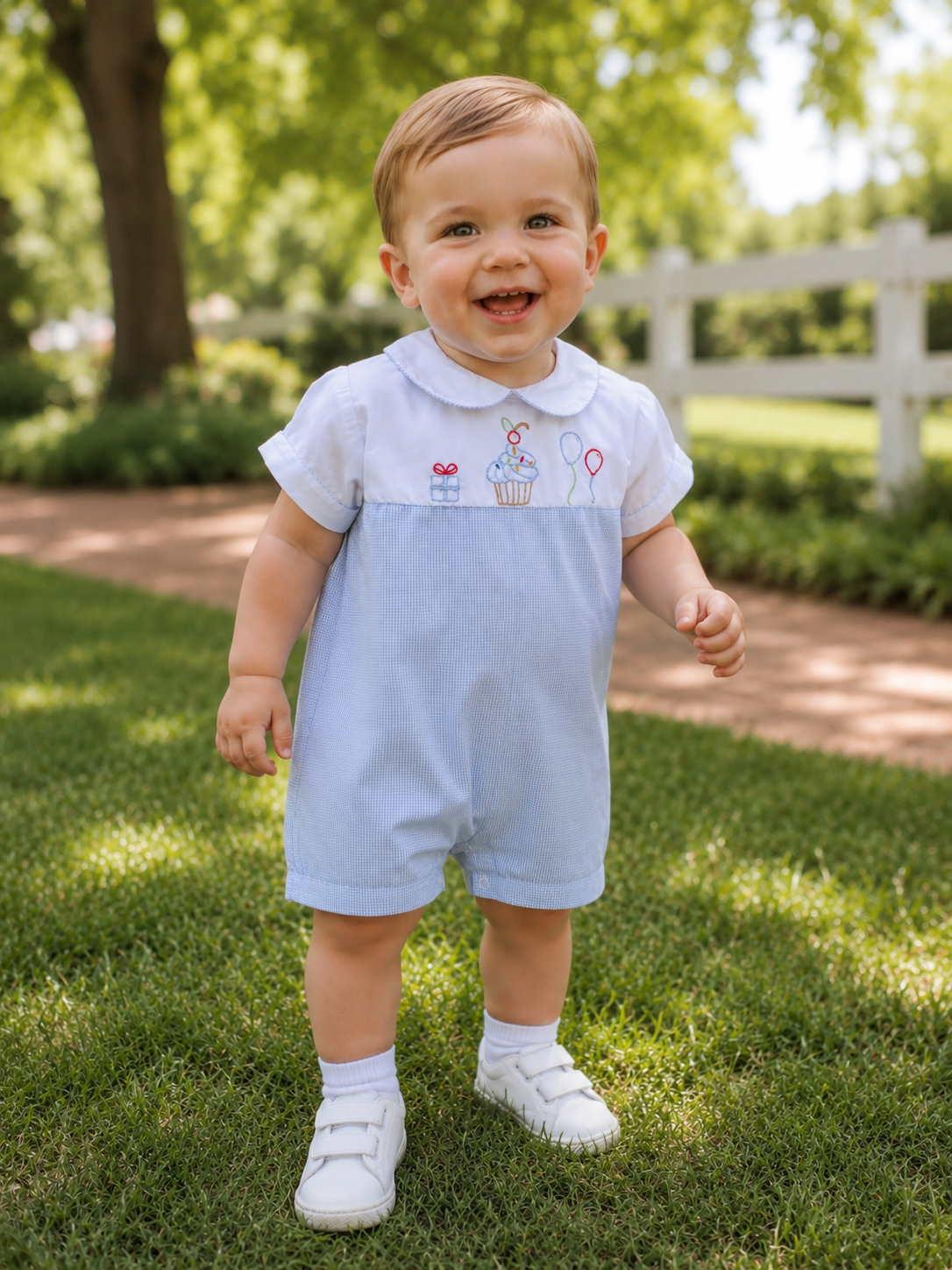 Birthday Embroidered Romper