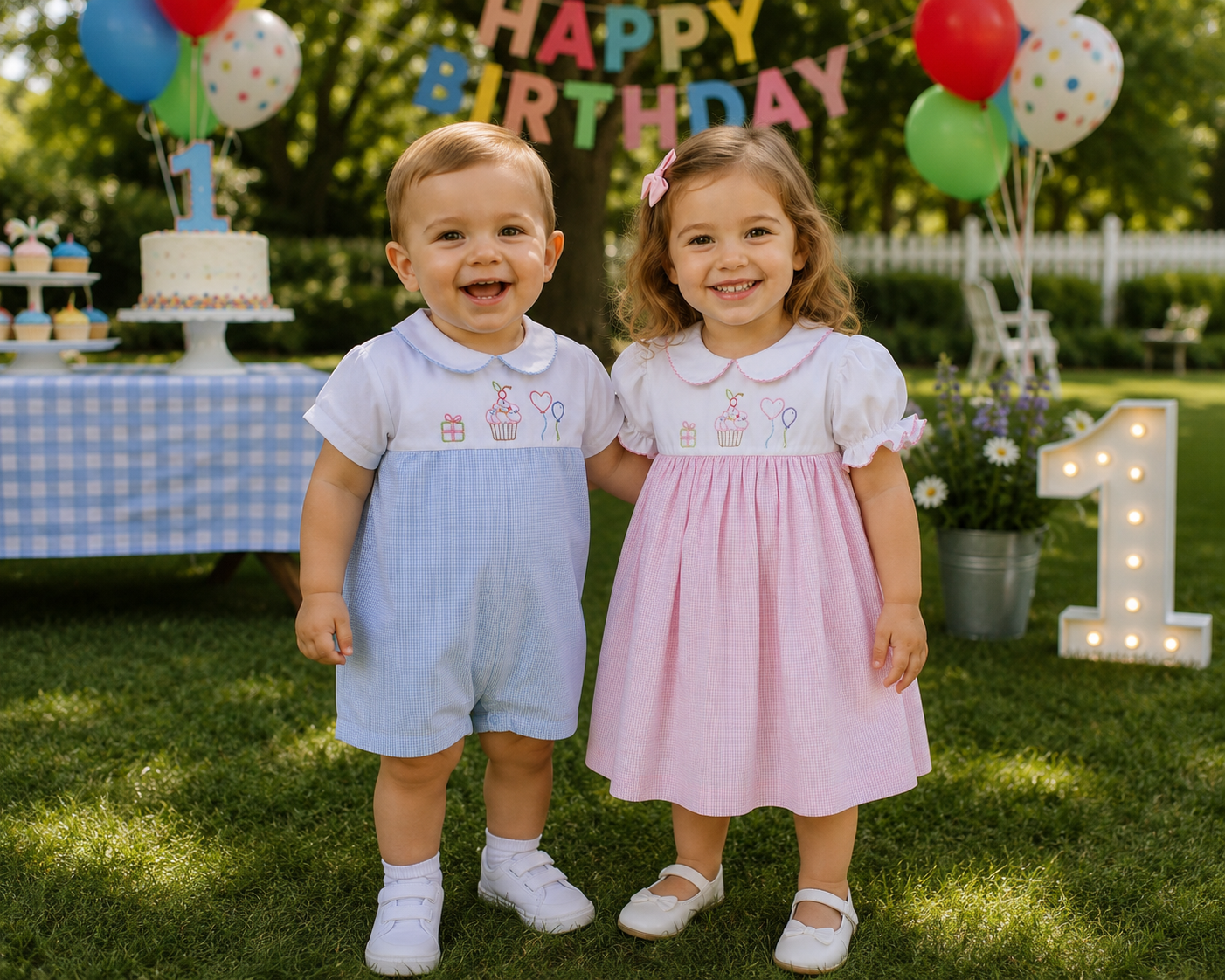 Birthday Embroidered Romper
