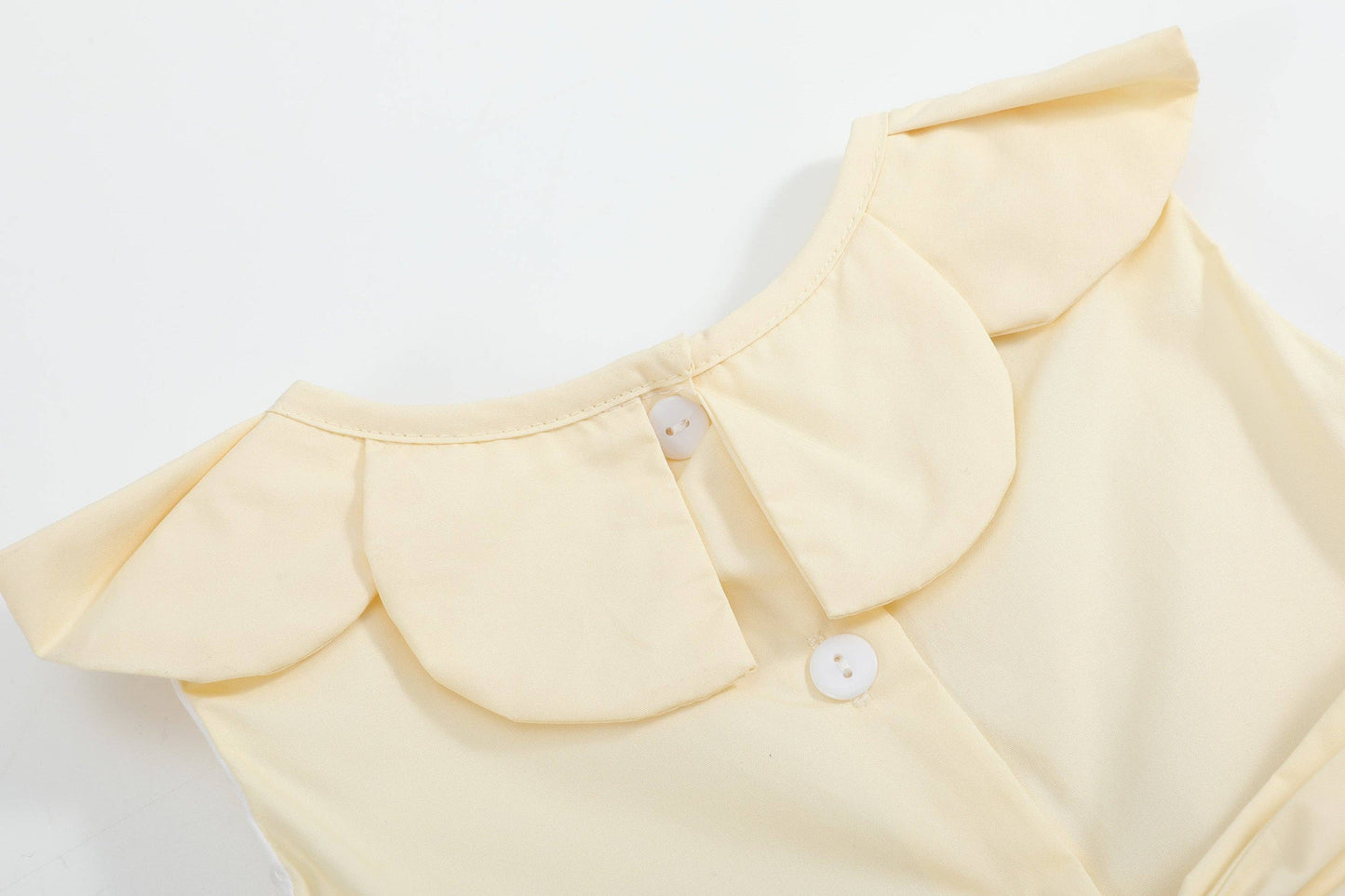 Petal Collared Smocked Dress