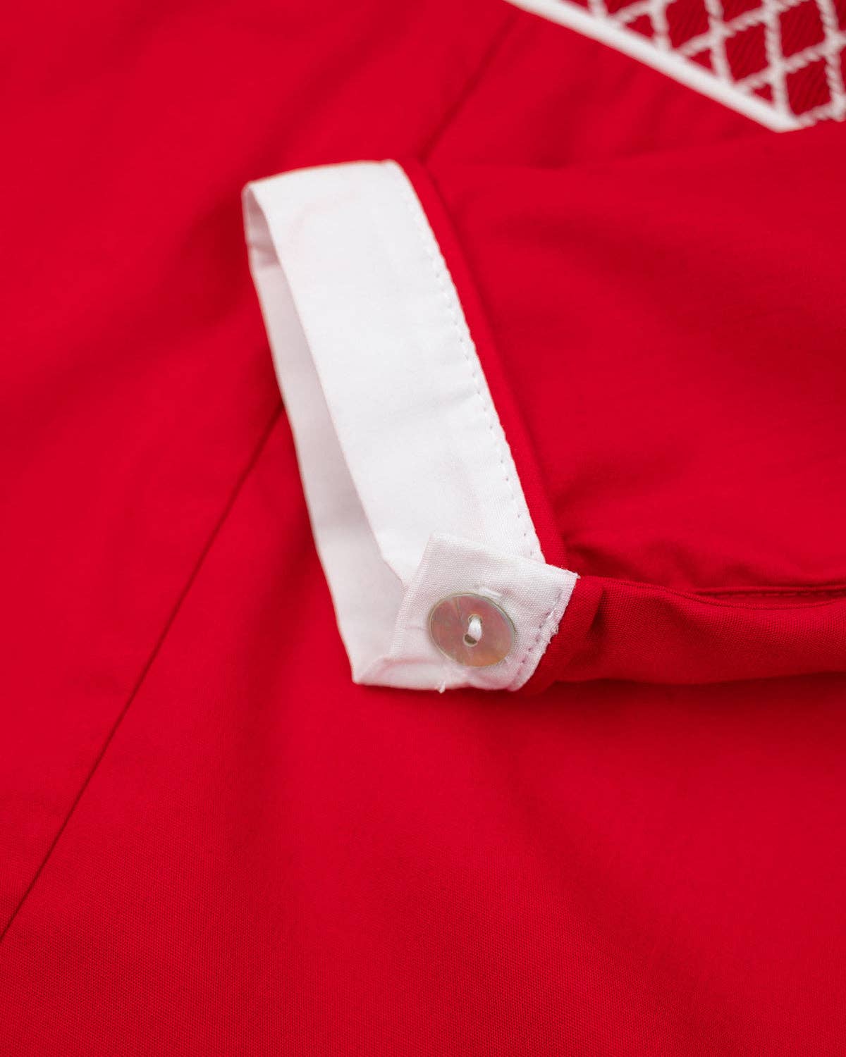 Red Smocked Shortall