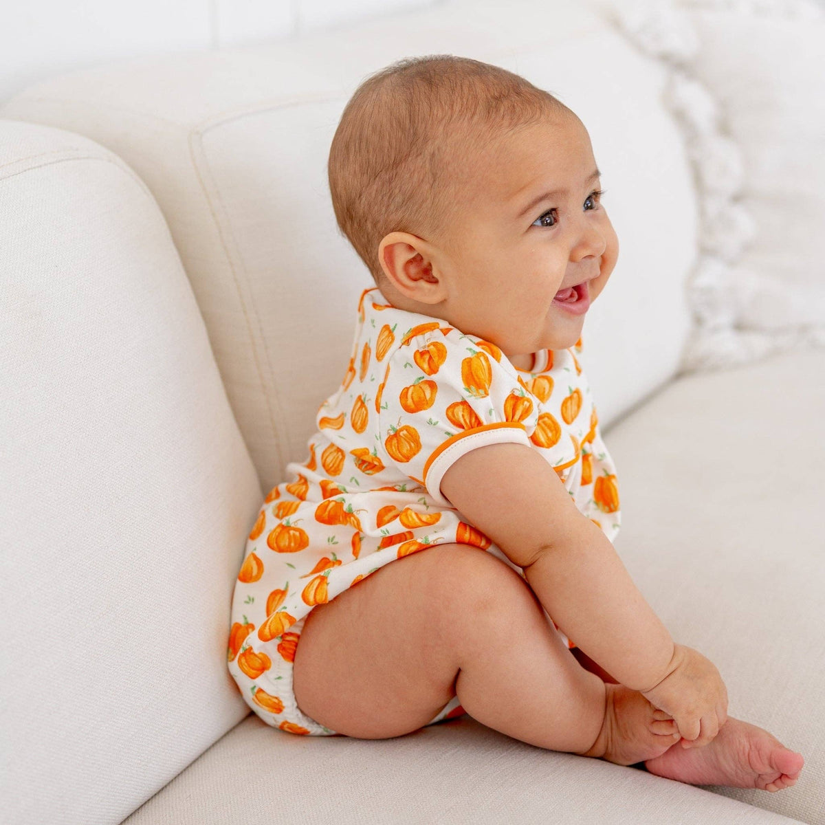 Pumpkin Grove Short Sleeve Girl Bubble