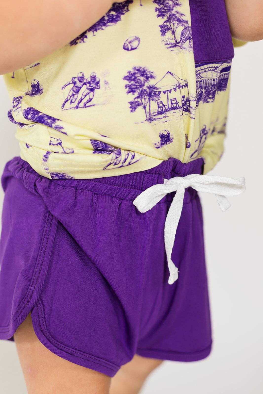 Tiger Toile Bamboo Varsity Short Set - T-shirt & Shorts