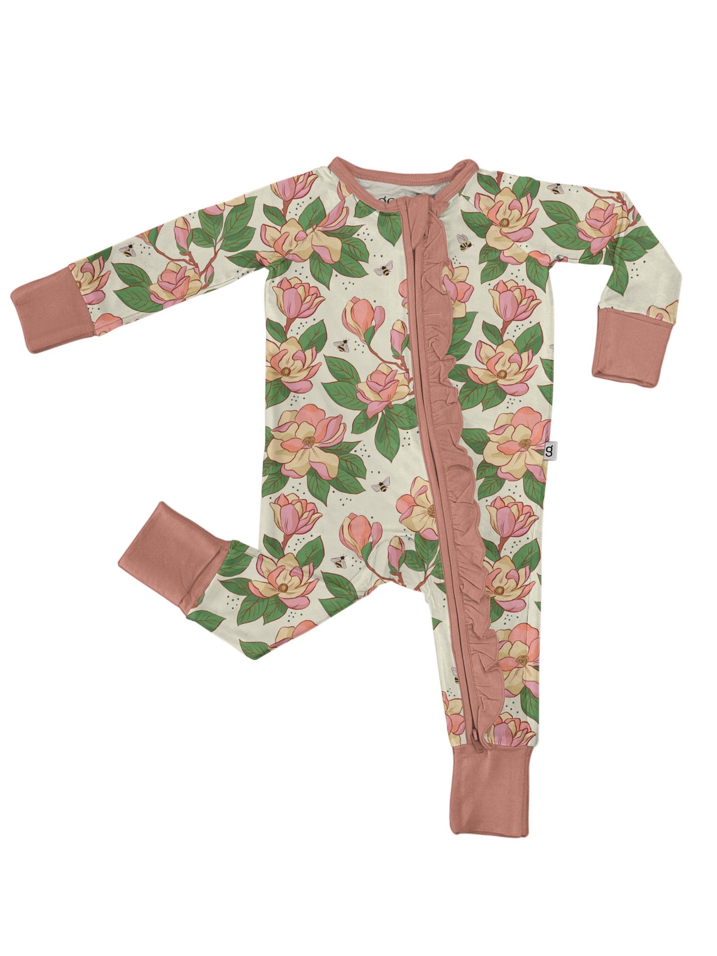 Magnolias Zip Pajamas