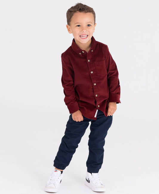 Boys Dark Navy Jogger Pants