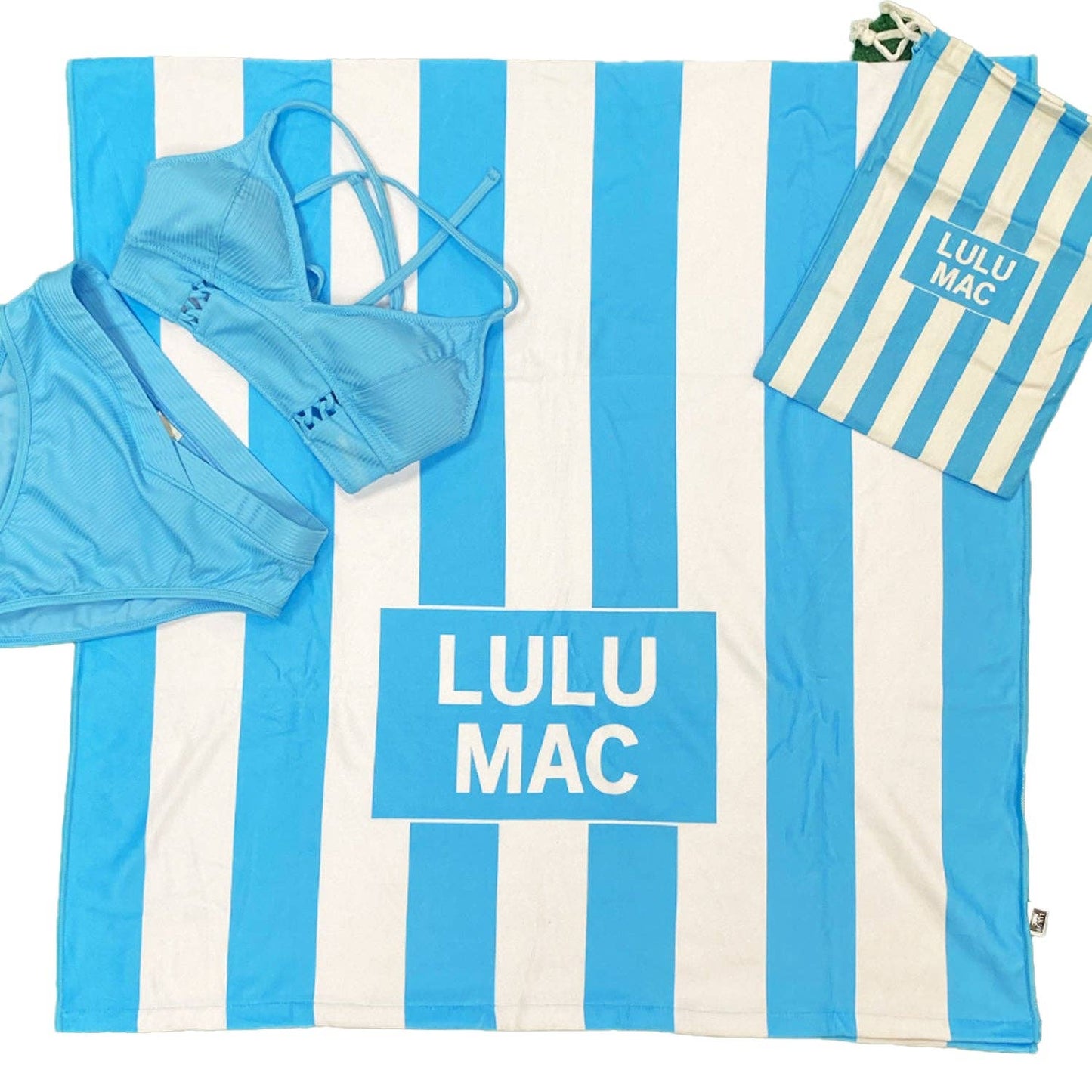 Lulu Mac Darby Beach Towel in Blue