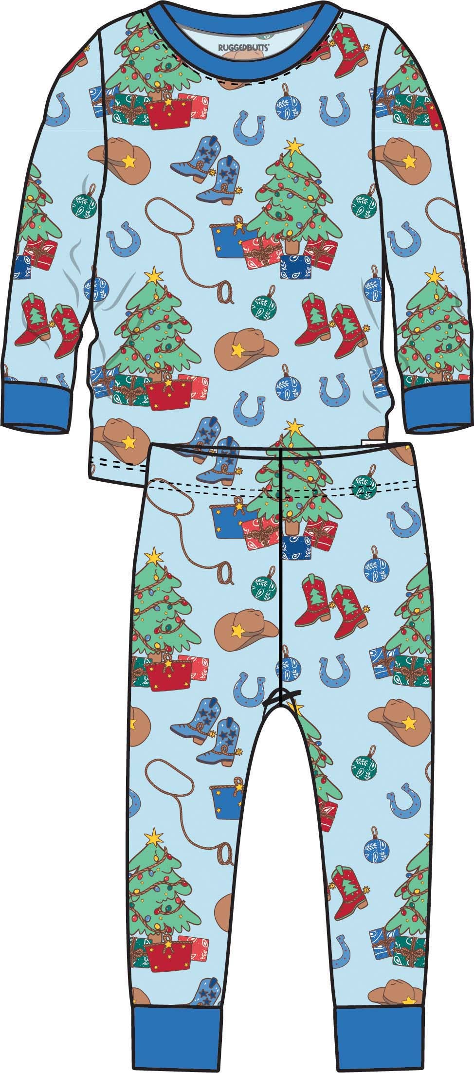 Yuletide Yeehaw Bamboo PJ Set