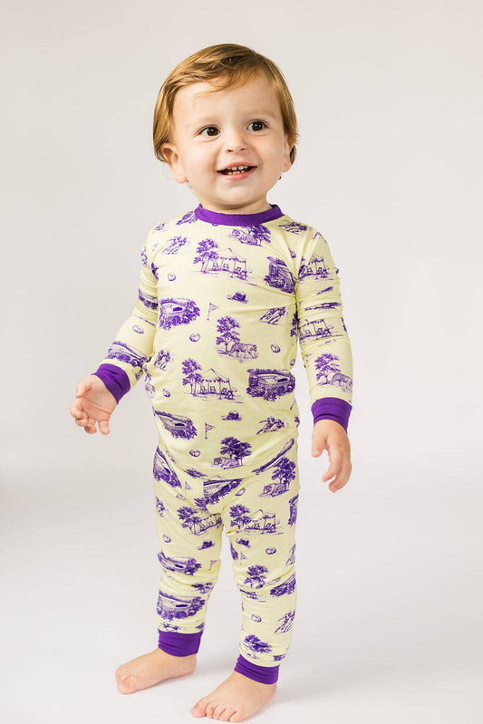 Tiger Toile 2 Piece Bamboo Pajama Set