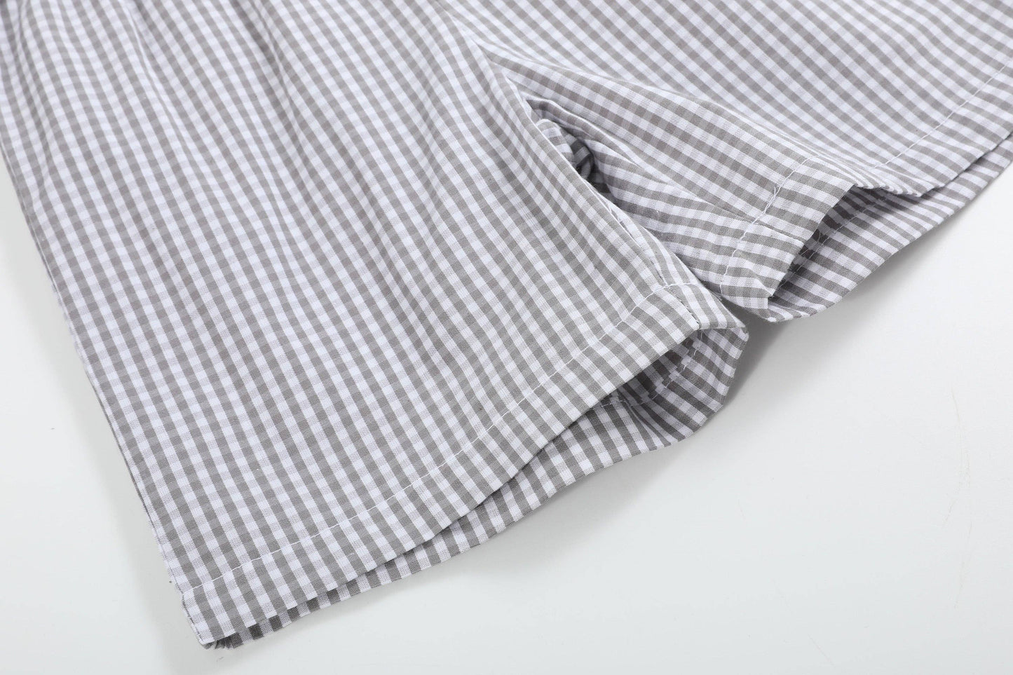 Light Gray Mallard Smocked Shirt and Shorts