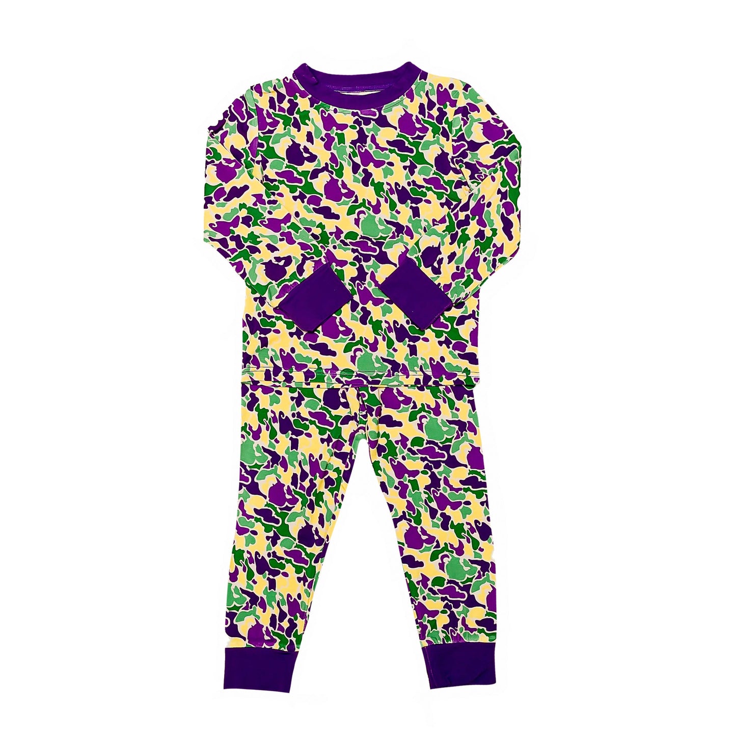 Mardi Gras Camo Pajamas