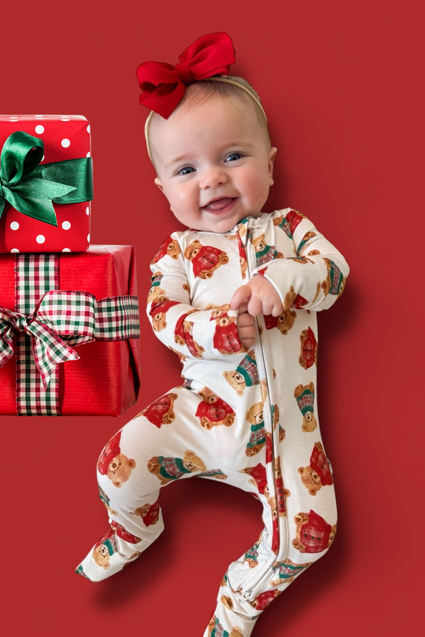 BEAR-Y COZY CHRISTMAS DREAM ROMPER