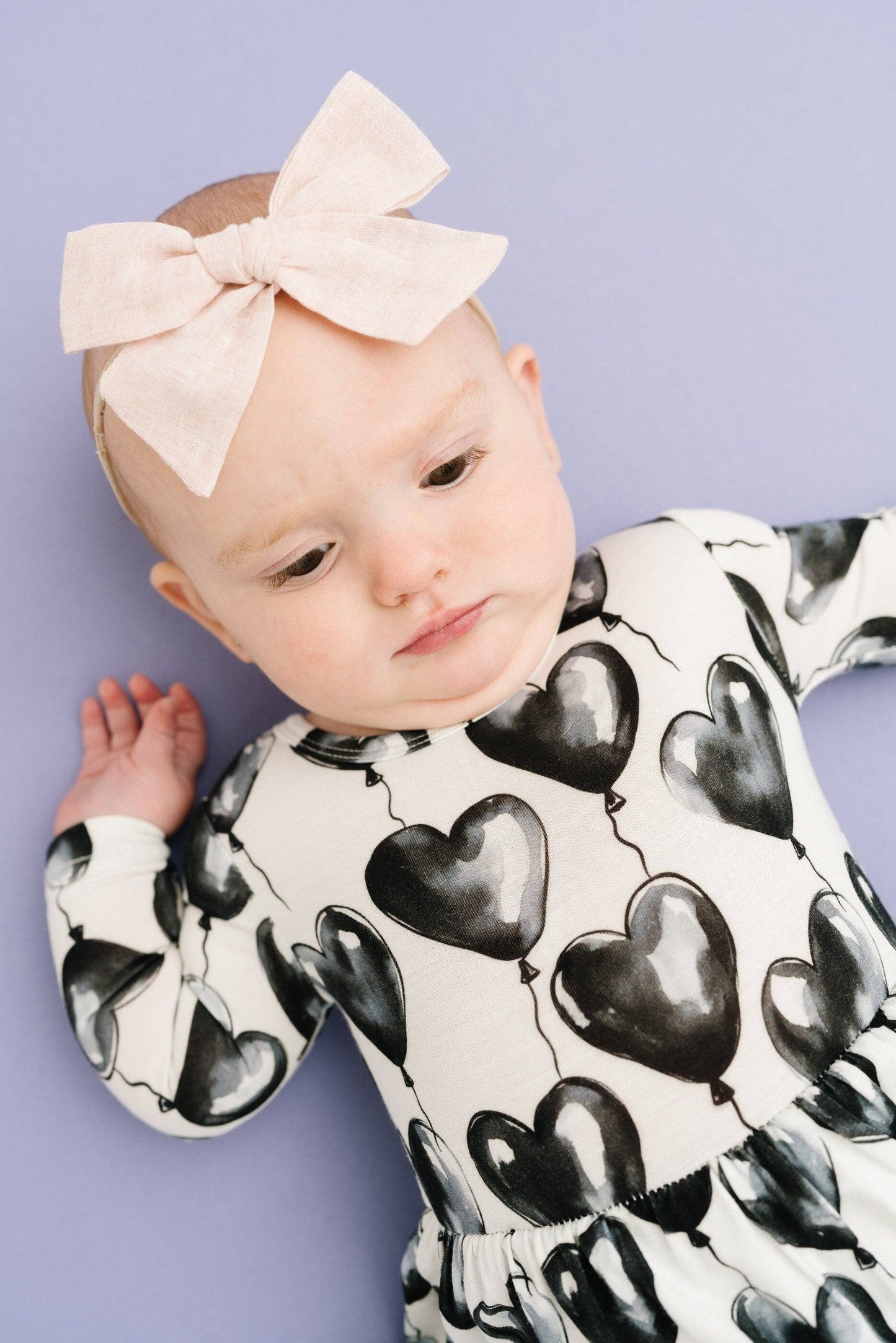 Black Heart Balloons Bodysuit Dress