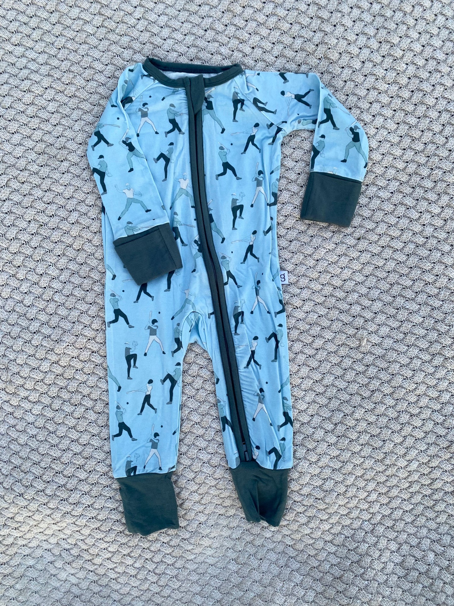 Baseball Zip Pajamas