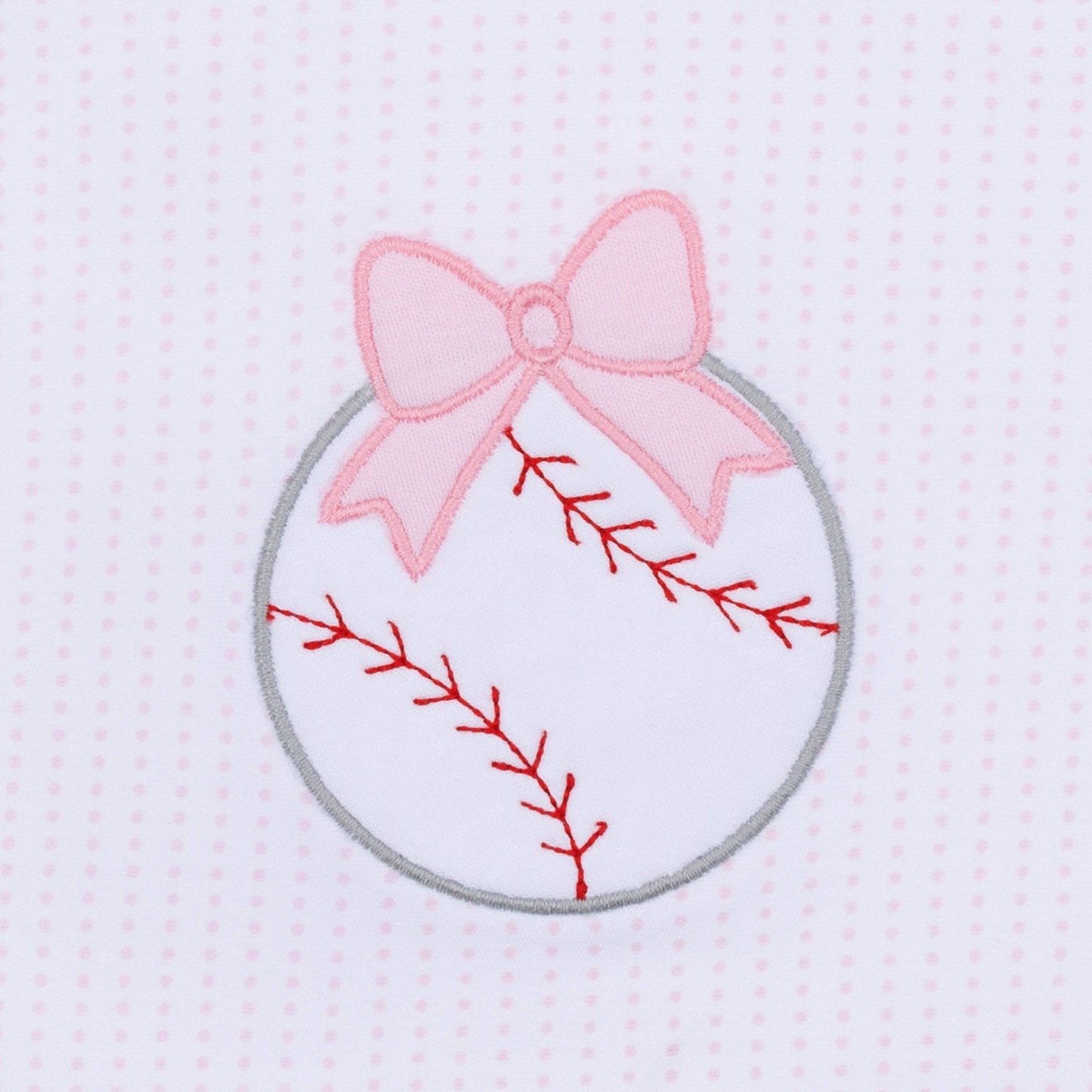 Tiny Slugger Applique Bubble - Pink