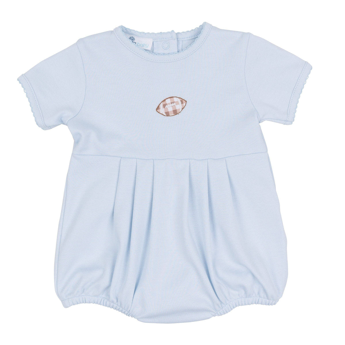 Tiny Tailgater Hand-Embroidered Bubble - Light Blue