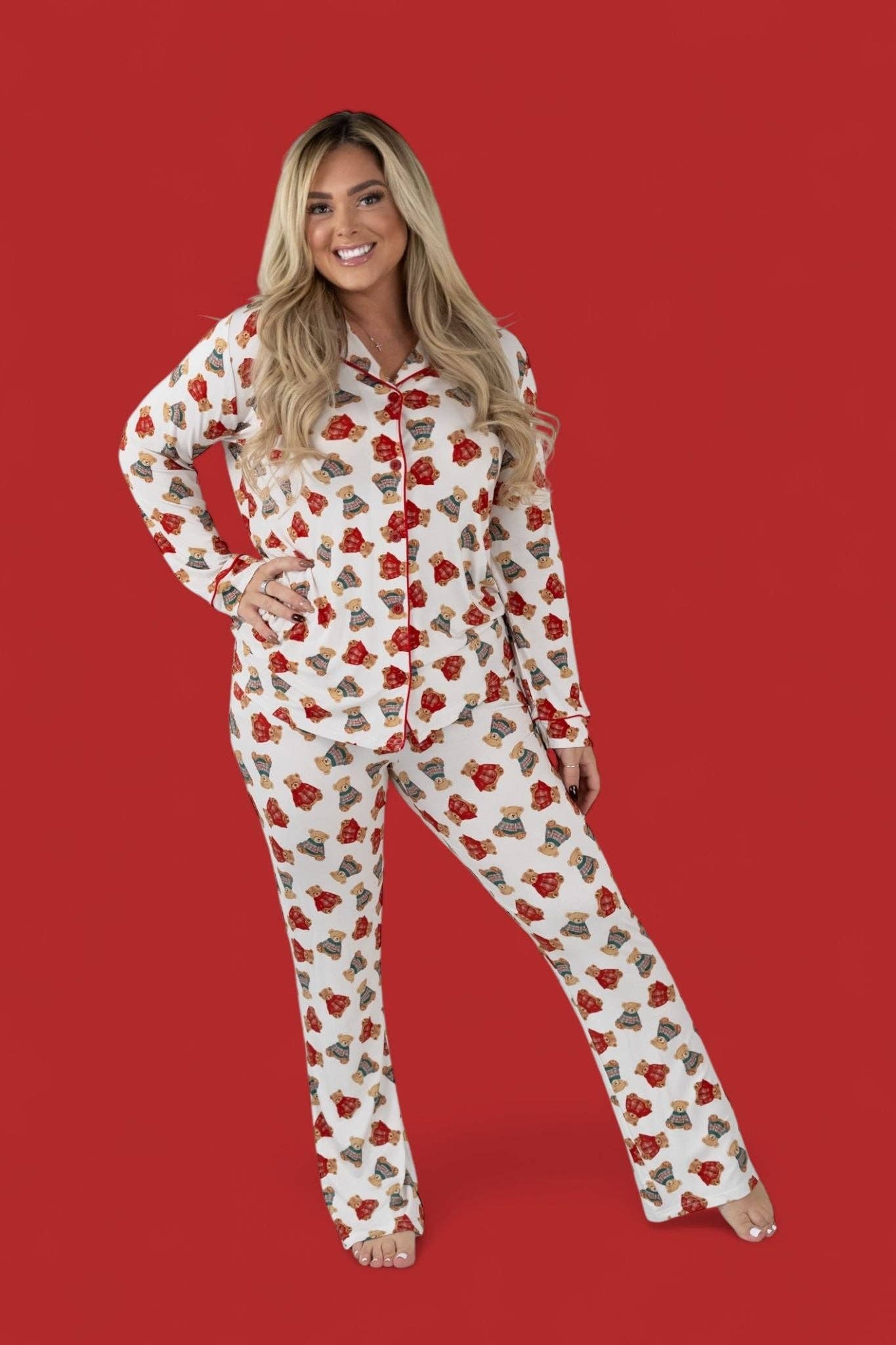 BEAR-Y COZY CHRISTMAS WOMEN'S DREAM FLARE SET