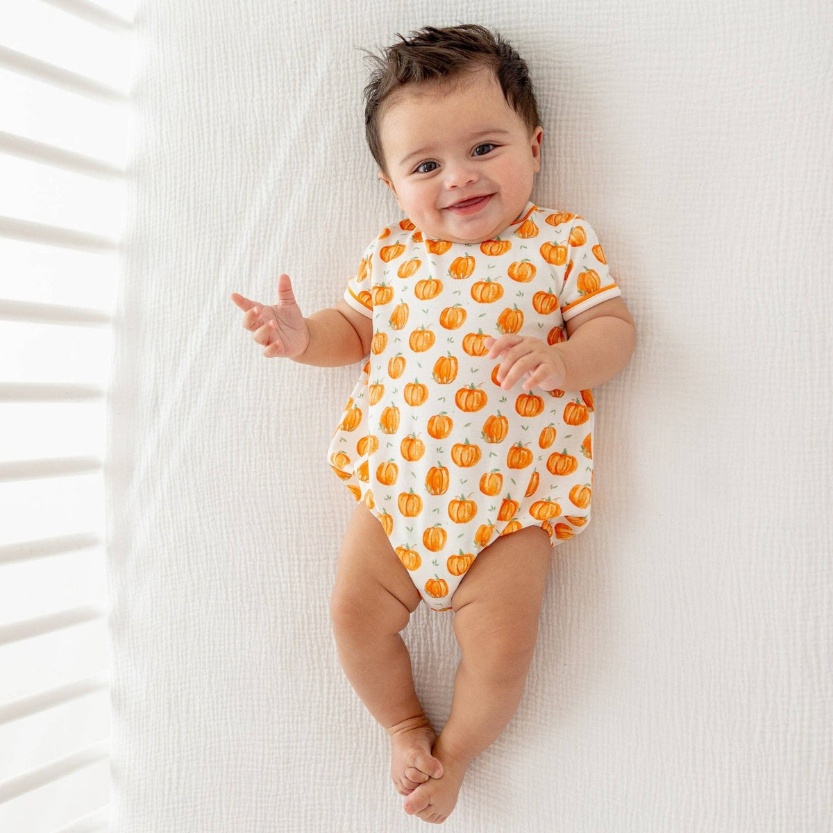 Pumpkin Grove Baby Boy Short Sleeve Bubble