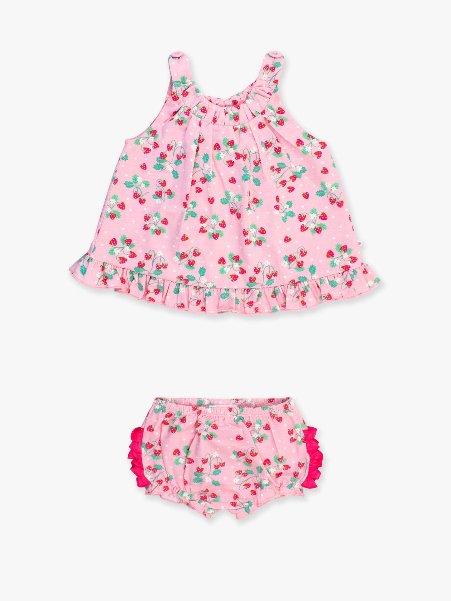 Baby Girls Strawberry Knit Top and Bloomer Set