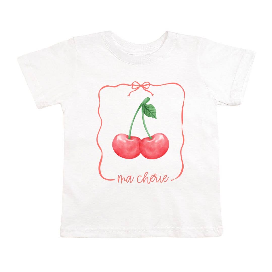Ma Cherie Short Sleeve T-Shirt - White - Girls Clothes
