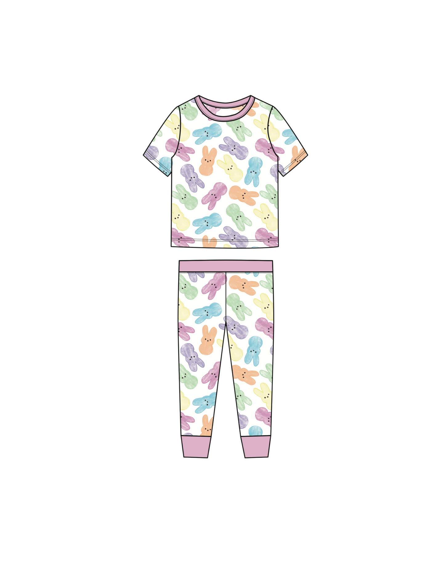 Chillin' With My Peeps-2 Piece Pajama Set