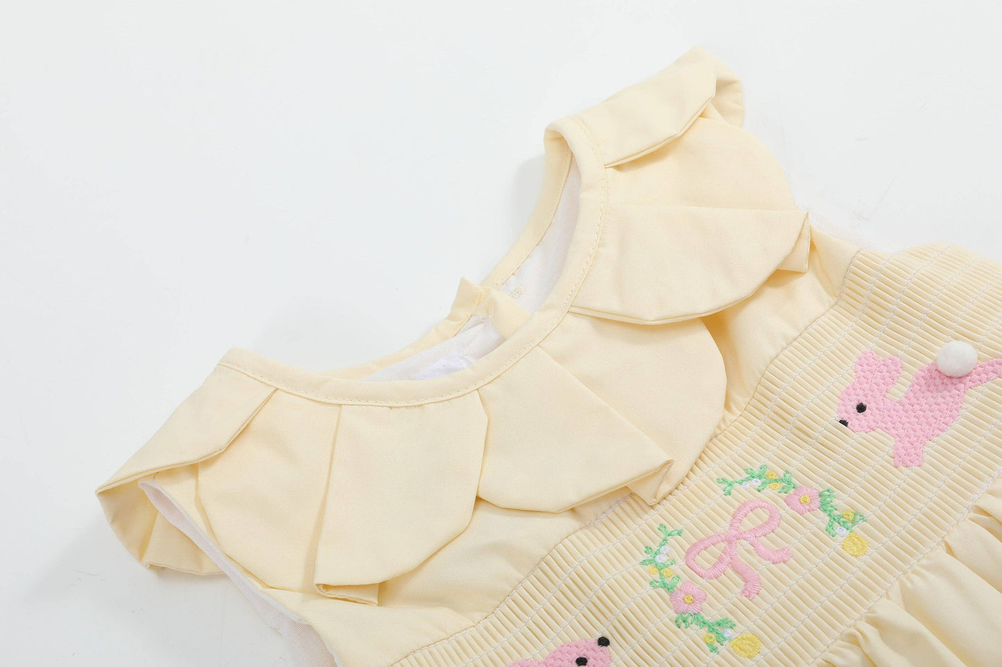 Petal Collared Smocked Dress