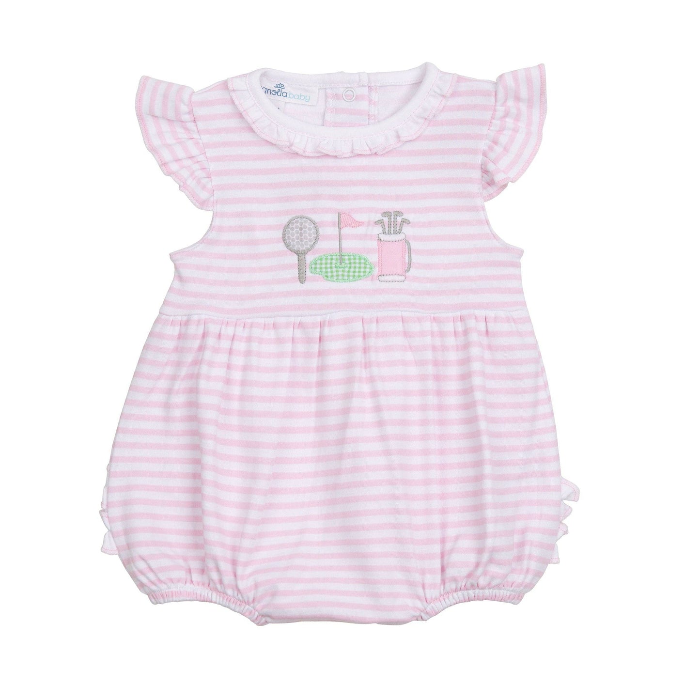 Putting Green Applique Bubble - Pink