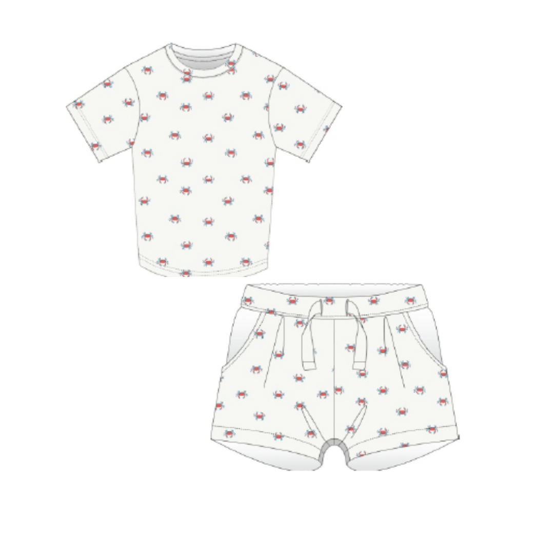 Shirt & short set | Crab