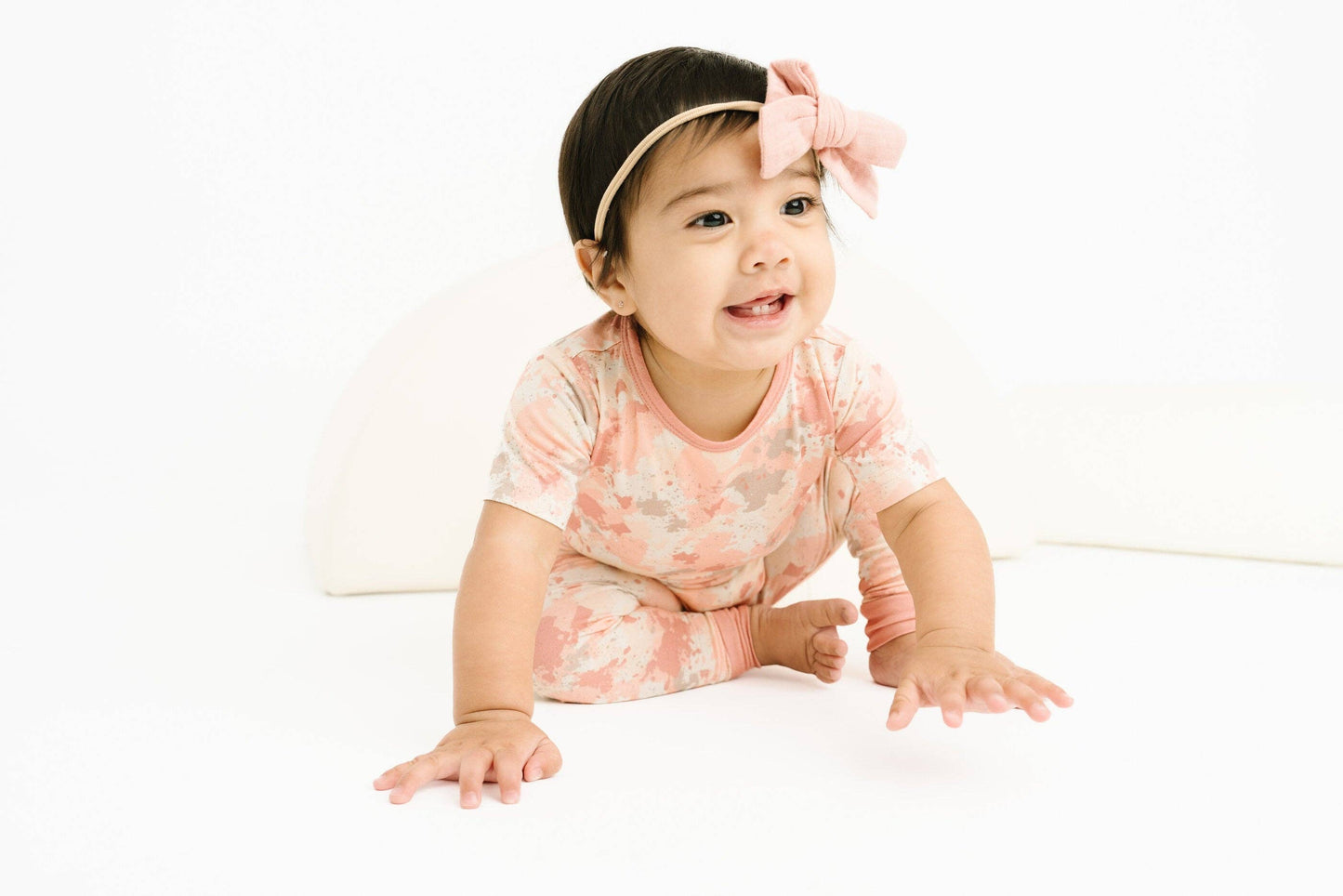 Pink Camo Short Sleeve Bamboo Set