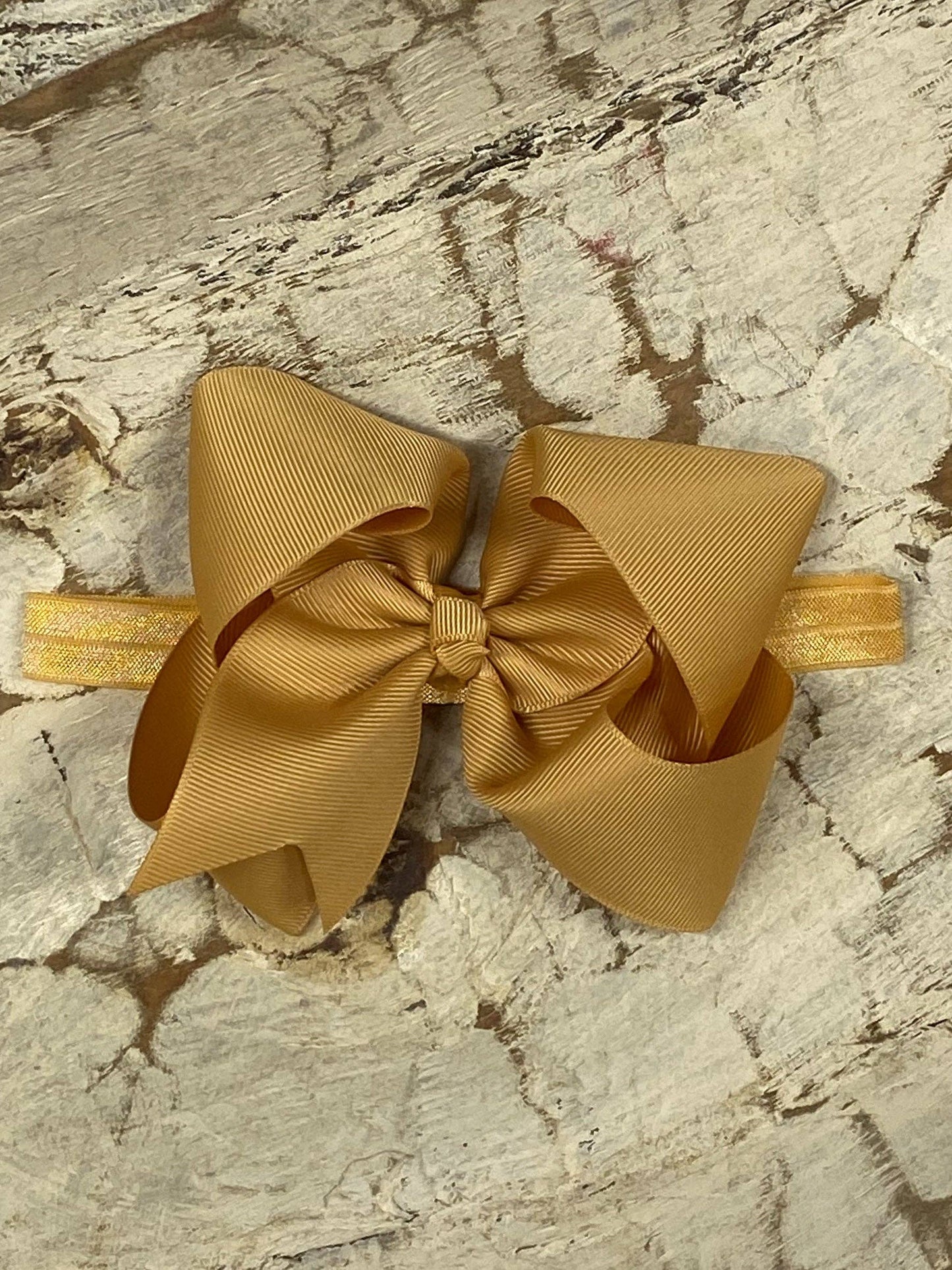 Classic Grosgrain Hair Bow - Satin Headband - 4.5"