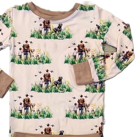 The Hunt Two Piece Bamboo Pajamas